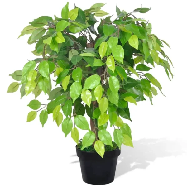 vidaXL Artificial Dwarf Ficus with Pot 60 cm