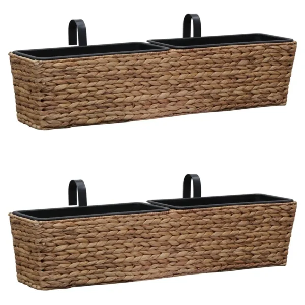 vidaXL Planters 2 pcs Water Hyacinth