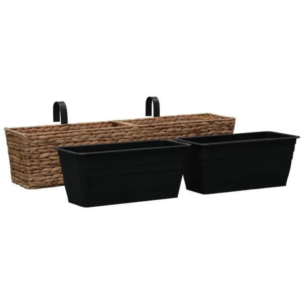 vidaXL Planters 2 pcs Water Hyacinth - Image 3