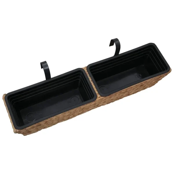 vidaXL Planters 2 pcs Water Hyacinth - Image 4