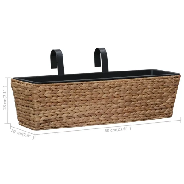 vidaXL Planters 2 pcs Water Hyacinth - Image 9