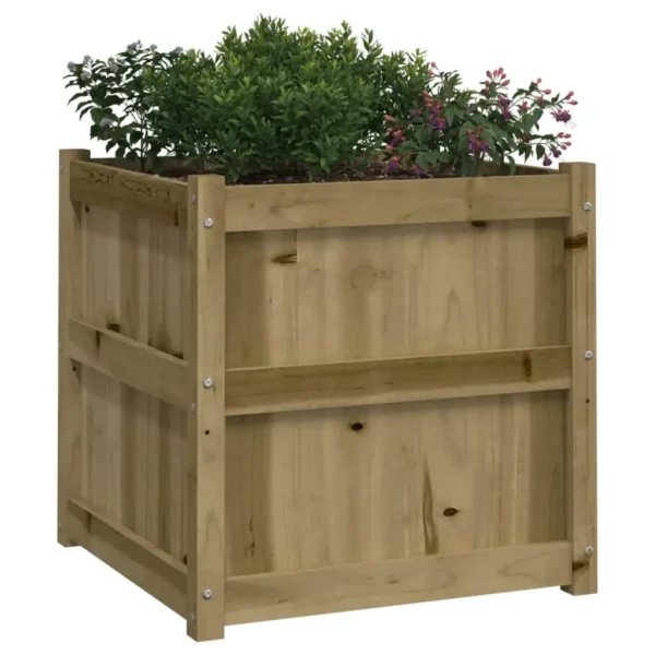 vidaXL Garden Planters 2 pcs Impregnated Wood Pine - Image 4