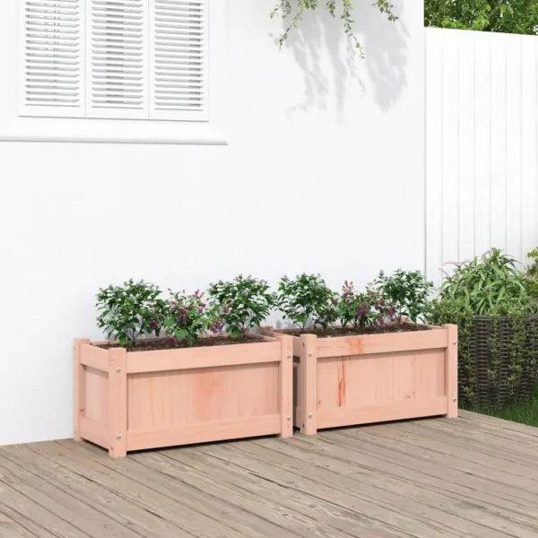 vidaXL Garden Planters 2 pcs Solid Wood Douglas