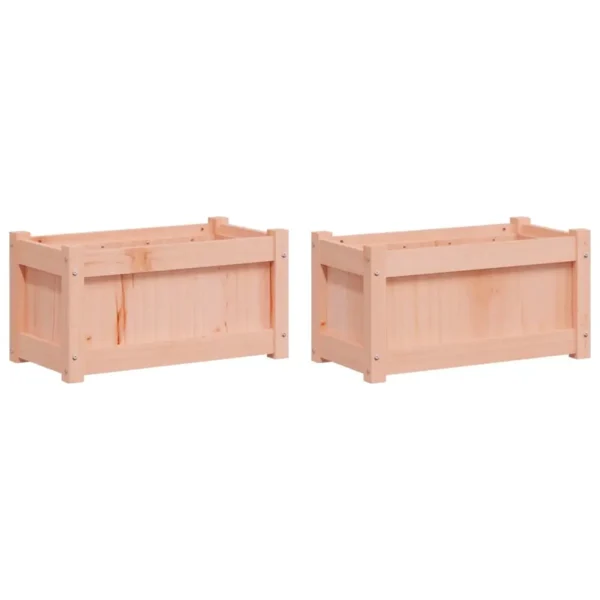 vidaXL Garden Planters 2 pcs Solid Wood Douglas - Image 2