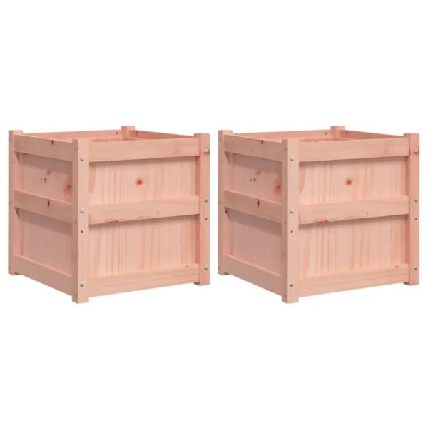 vidaXL Garden Planters 2 pcs Solid Wood Douglas - Image 2