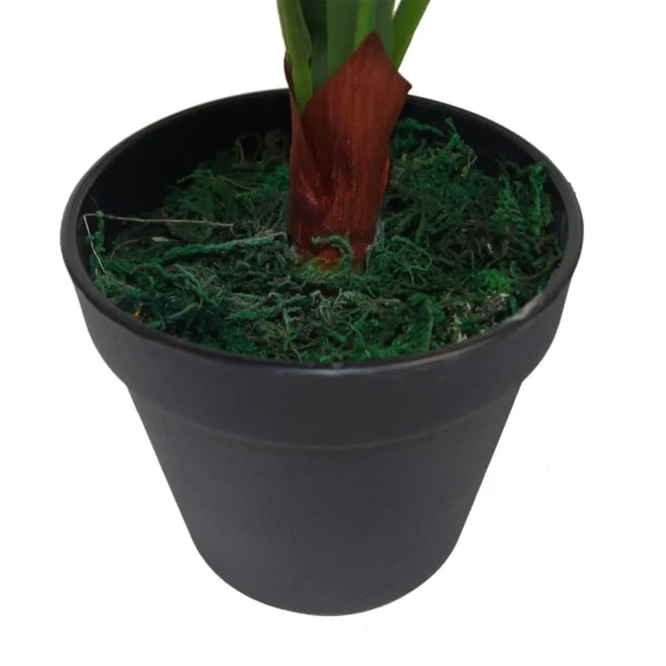 Artificial Bird Nest Fern Plastic weighted pot 60cm Plants - Image 4