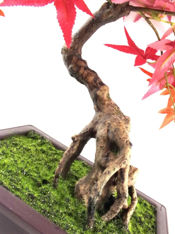 Artificial Bonsai Tree Red Maple Bonsai 50cm Trees Plant - Image 3