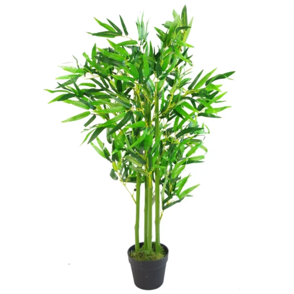 Artificial Bamboo Plant Tree 120cm Fat Leaf Green - Image 5