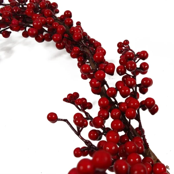 150cm Luxury Christmas Red Berry Floristry Garland - Image 2