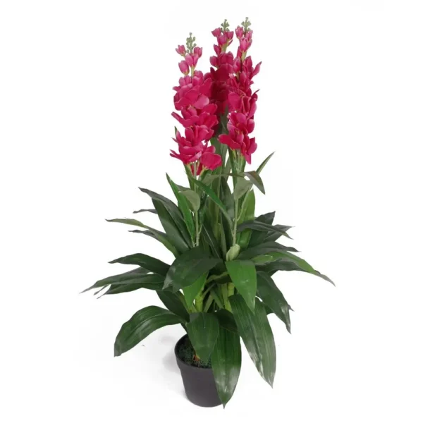 Artificial Cymbidium Orchid Plant White Flowers 100cm - Image 2