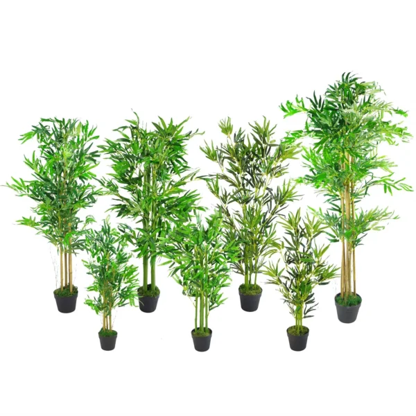 Artificial Bamboo Plants Trees Green 150cm Plants - Image 2