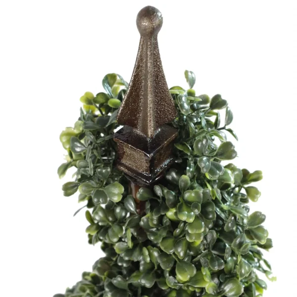 Artificial Boxwood Spiral Trees Topiary - Image 3