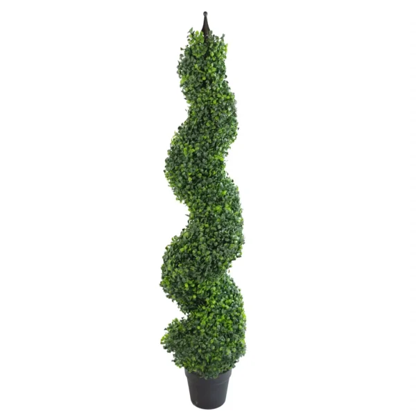 Artificial Boxwood Spiral Trees Topiary - Image 6