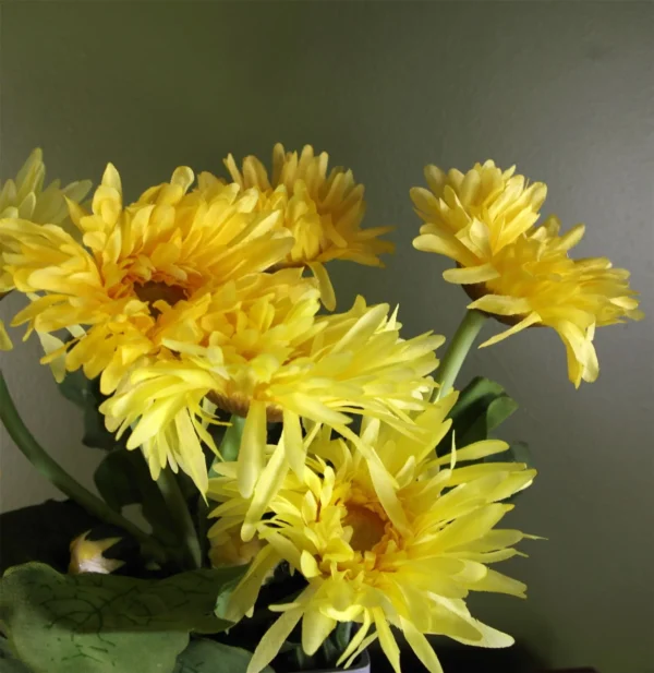 Artificial Daisy Plant Yellow - Image 2