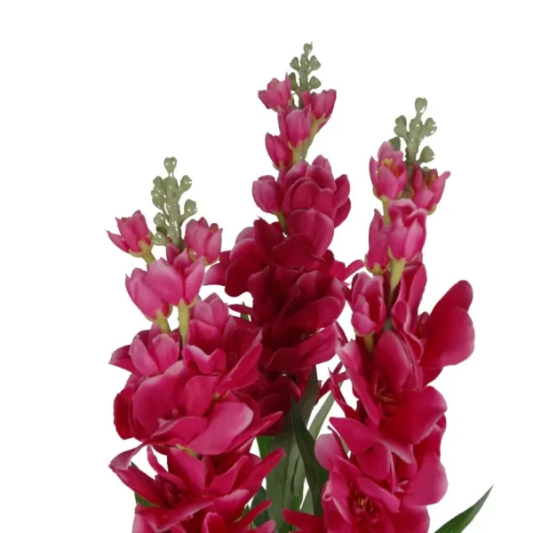 Artificial Cymbidium Orchid Plant Dark Pink Flowers 100cm - Image 3