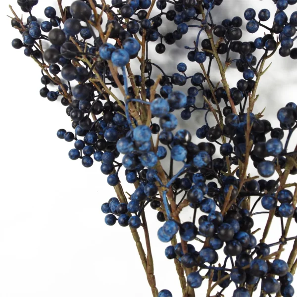 Artificial Blue Christmas Festive Berry Spray 70cm - Image 4