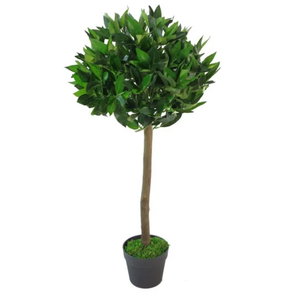 Artificial Bay Tree Topiary Laurel Trees Green 90cm Plants