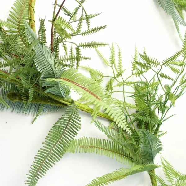 180cm Artificial Trailing Hanging Fern Garland Plant Realistic - Image 4