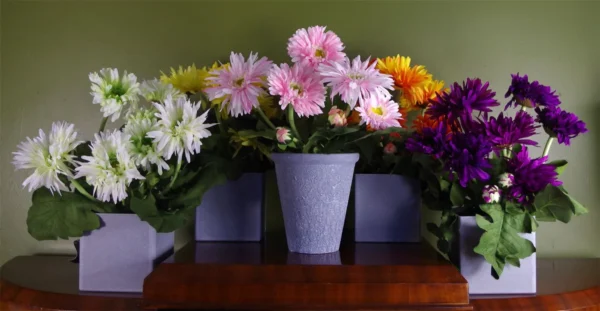 Artificial Daisy Plant Purple - Image 4