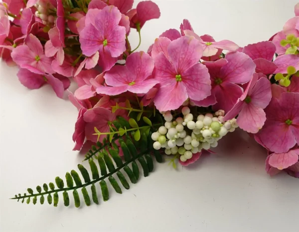 Artificial Hanging Plant Pink Blossom Garland - Image 4