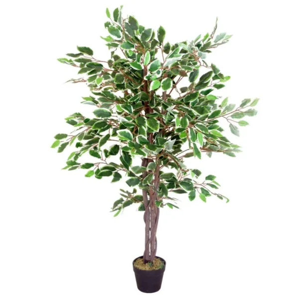 Artificial Ficus Tree Plant 130cm Variegated Plants