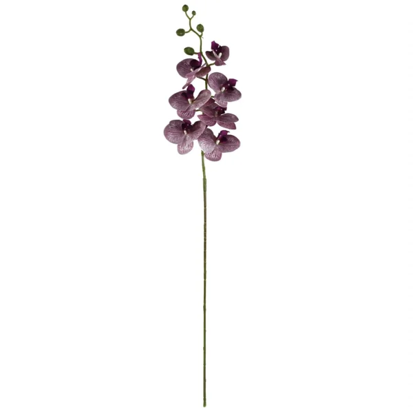 Artificial Flowers Phalaenopsis Orchid Purple Stem 100cm - Image 3