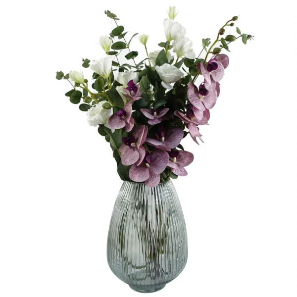 Artificial Flowers Phalaenopsis Orchid Purple Stem 100cm - Image 4