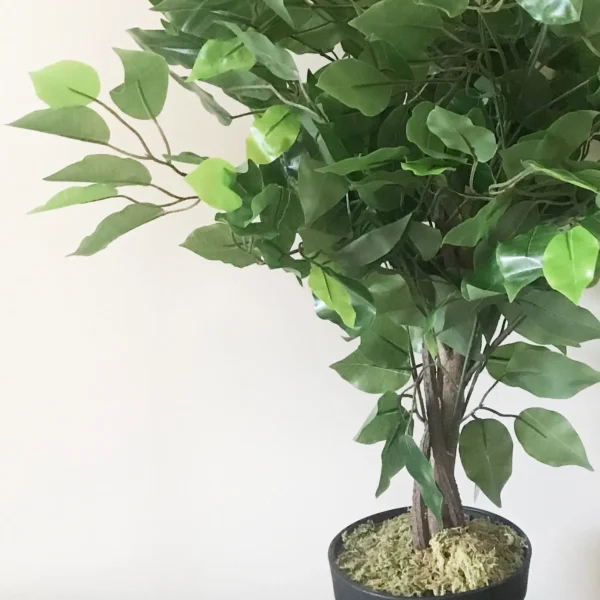 Artificial Ficus Tree Plant Green Mini Bushy Ficus 60cm Plant - Image 2