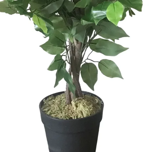 Artificial Ficus Tree Plant Green Mini Bushy Ficus 60cm Plant - Image 5