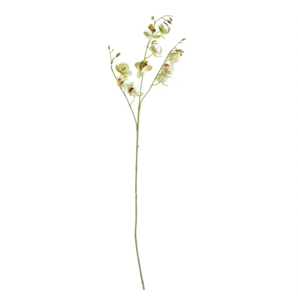 Artificial Flowers Cream Mini Orchid Stem 80cm - Image 2