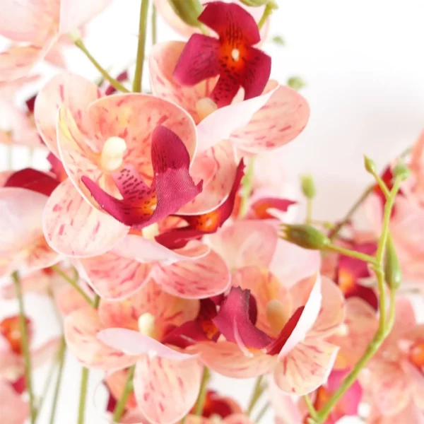 Artificial Flowers Pink Mini Orchid Stem 80cm - Image 4