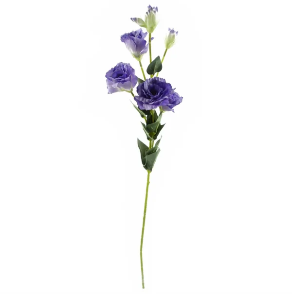 Artificial Flowers Purple Wild Rose Stem - 6 Flowers 80cm - Image 2