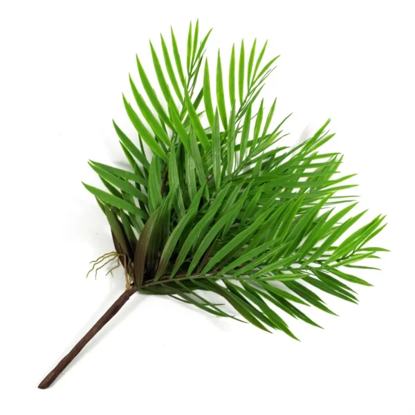 Artificial Fern Plant Realistic 40cm Artificial Bamboo Palm Bush Plant - Image 2