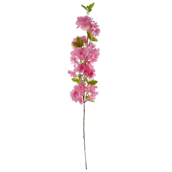 Artificial Flowers Pink Blossom Stem 100cm - Image 2