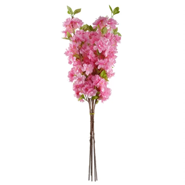 Artificial Flowers Pink Blossom Stem 100cm - Image 5