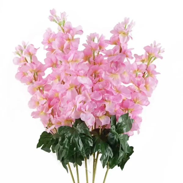 Artificial Flowers Delphinium Pink Stem 75cm - Image 3