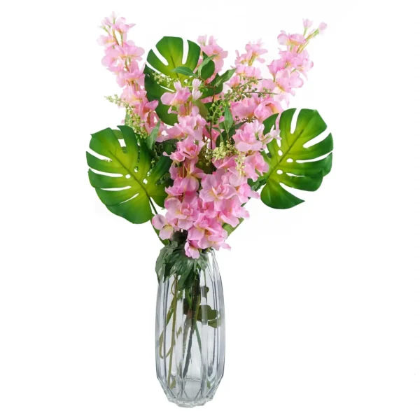 Artificial Flowers Delphinium Pink Stem 75cm - Image 4