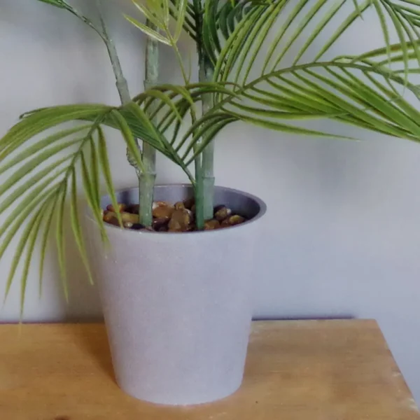 Artificial Palm Tree in Decorative Planter 90cm - Image 2