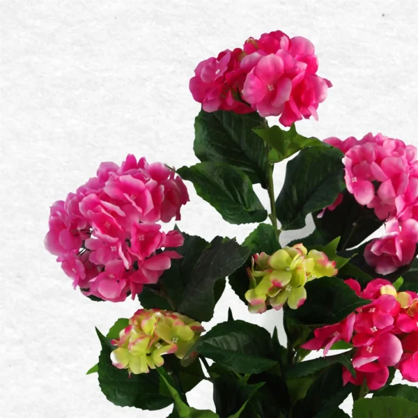 Artificial Hydrangea Plant Pink - Image 2