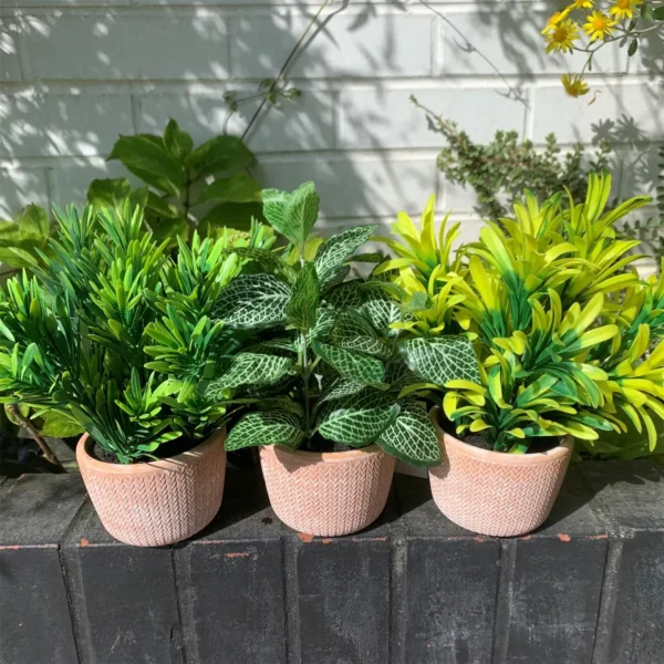 Artificial Houseplant Terracotta Pot Honey Shrub - Image 3