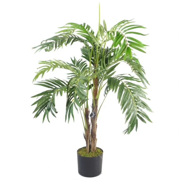 Artificial Palm Tree 120cm Luxury Silver Planter - Image 4