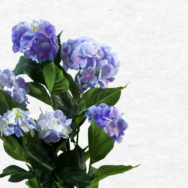 Artificial Hydrangea Plant Blue - Image 2