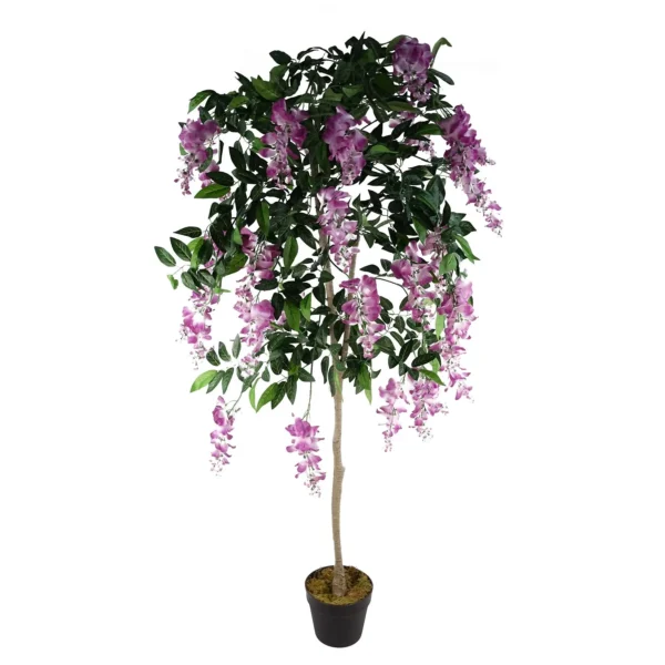 Artificial Wisteria Tree 150cm Artificial Purple Pink