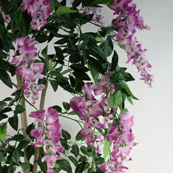 Artificial Wisteria Tree 150cm Artificial Purple Pink - Image 2