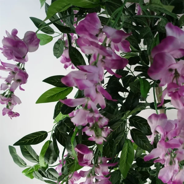 Artificial Wisteria Tree 150cm Artificial Purple Pink - Image 4