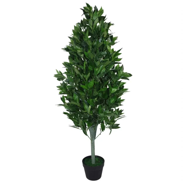 Artificial Topiary Bay Tree Pyramid Cone Extra PAIR 120cm Trunk - Image 3