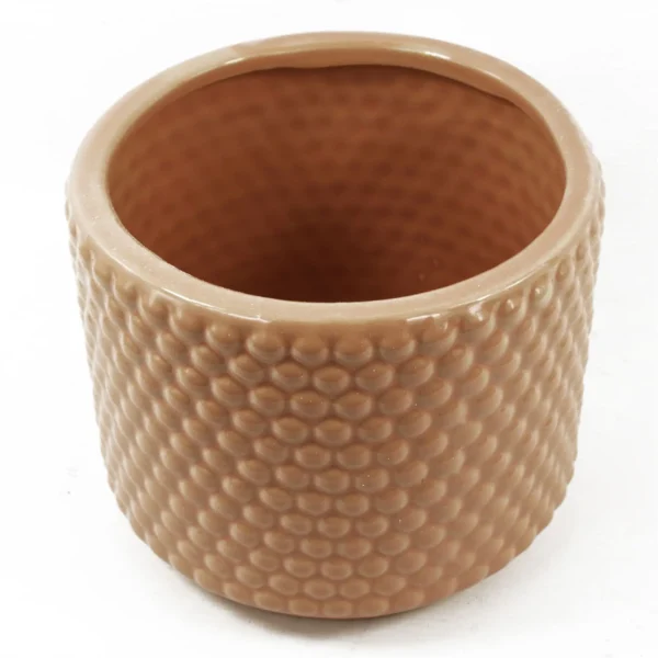 Ceramic Plant Pot Planter Pink Dots 15 x 15 x 12.5cm - Image 3