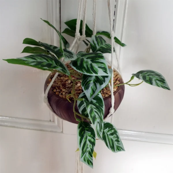 Hanging Artificial Pothos Plant Planter 85cm - Image 2