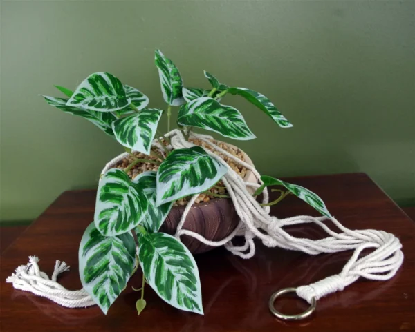 Hanging Artificial Pothos Plant Planter 85cm - Image 3