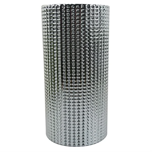 Glass Vase Silver Dot Glass Vase 30cm